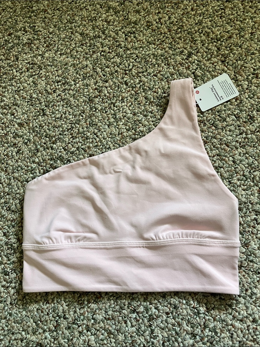 lululemon athletica Asymmetric One-Shoulder Light Pink Sports Bra